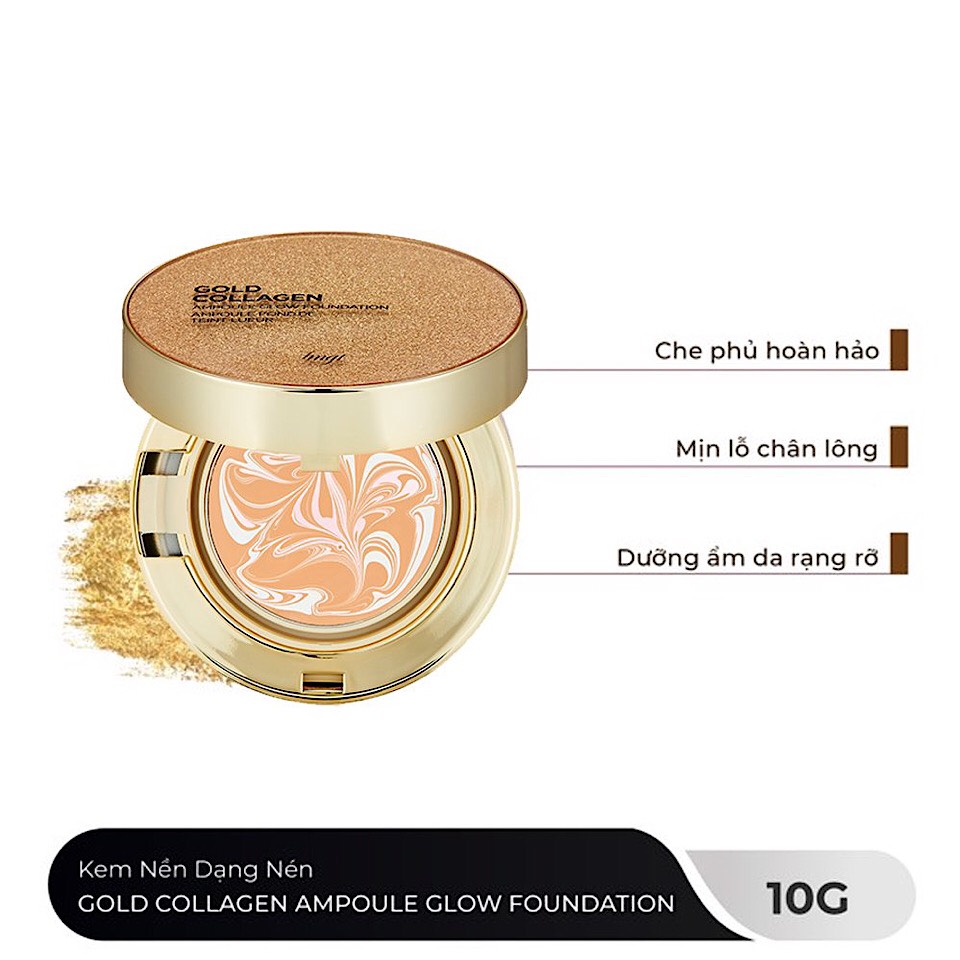 Phấn nền tươi The Face Shop Gold Collagen Ampoule Glow Foundation